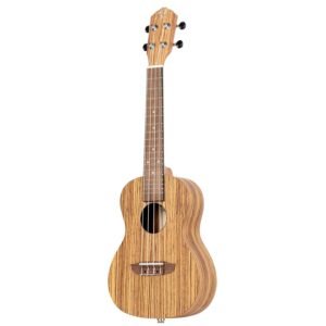 RFU11Z 7 Ortega, Ukulele, Concert, Timber Series -Zebrawood Natural RFU11Z