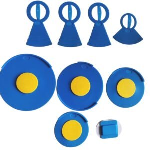 Softline Pro Drum Mute Pad Kit – Drum Soundproofing Pads & Cymbal Mutes for Drum Practice (SP DSP9-BL)