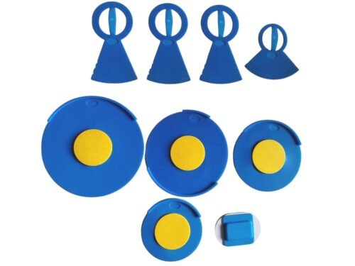 Softline Pro Drum Mute Pad Kit – Drum Soundproofing Pads & Cymbal Mutes for Drum Practice (SP DSP9-BL)