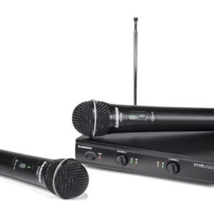Samson Stage 200 group b 2 Samson Stage 200 Dual-Channel Handheld VHF Wireless System (Group B)