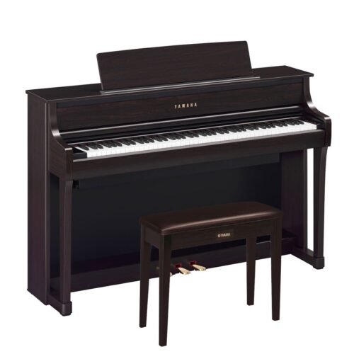 Yamaha CLP-875R Clavinova Digital Piano With Bench And Adaptor PA500- Dark Rosewood