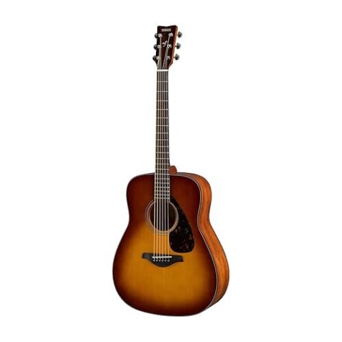 Yamaha FG800J SDB Solid Spruce Top Dreadnought Acoustic Guitar - Sand Burst