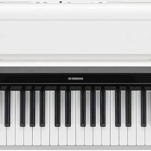 Yamaha PS500 88-key Smart Digital Piano w/Stream Lights Technology, PA500C Power Adapter and FC4A Sustain Pedal, White