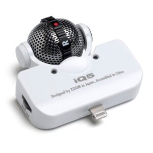 Zoom IQ5 Professional Stereo Microphone - White (3) Zoom IQ5 Professional Stereo Microphone - White