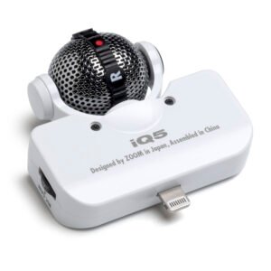 Zoom IQ5 Professional Stereo Microphone - White (3) Zoom IQ5 Professional Stereo Microphone - White