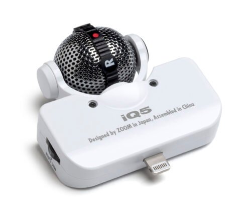 Zoom IQ5 Professional Stereo Microphone - White (3) Zoom IQ5 Professional Stereo Microphone - White
