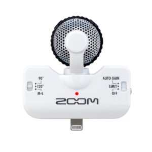 Zoom IQ5 Professional Stereo Microphone - White (4) Zoom IQ5 Professional Stereo Microphone - White