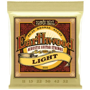 Ernie Ball 2004 Earthwood Acoustic Guitar Strings, 80/20 Bronze Light Ernie Ball 2004 Earthwood Acoustic Guitar Strings, 80/20 Bronze Light