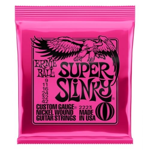 Ernie Ball 2223 Super Slinky Nickel Wound Electric Guitar Strings 9-42 Guage