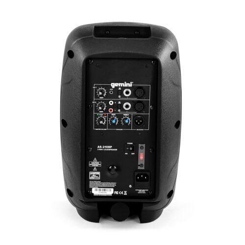 Gemini Sound As-2108P Amplified 2-Channel Pa Monitor Dj System, 8" Inch Woofer 500W Watts Power Speakers 8 in Gemini Sound As-2108P Amplified 2-Channel Pa Monitor Dj System, 8" Inch Woofer 500W Watts Power Speakers 8 in
