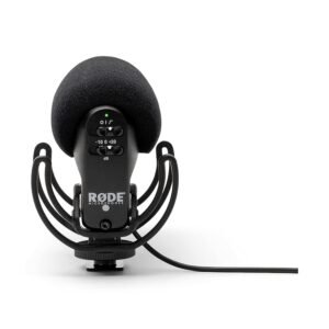 Rode Vmpr Videomic Pro R with Rycote Lyre Shock Mount, Black - Wired Rode Vmpr Videomic Pro R with Rycote Lyre Shock Mount, Black - Wired