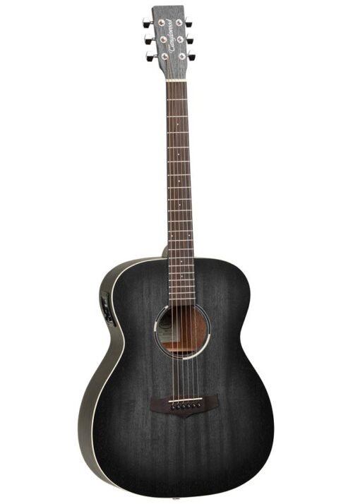 Tanglewood TWBB OE Blackbird Semi Acoustic Guitar, 6 Strings, Orchestra, Smokestack Black Satin Finish