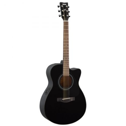 Yamaha FSX80C Concert Body Cutaway Acoustic-Electric Guitar - Black