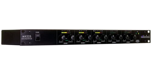 ART Pro Audio MX225 Stereo Dual-Source 5-Zone Distribution Mixer