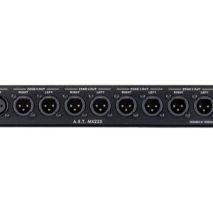 ART Pro Audio MX225 Stereo Dual-Source 5-Zone Distribution Mixer