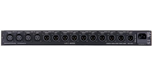 ART Pro Audio MX225 Stereo Dual-Source 5-Zone Distribution Mixer