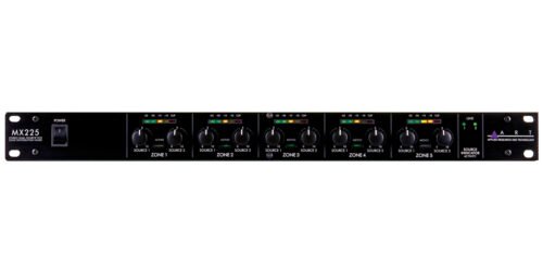 ART Pro Audio MX225 Stereo Dual-Source 5-Zone Distribution Mixer