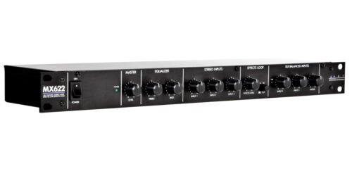 ART Pro Audio MX622 6-Channel Stereo Mixer with EQ & Effects Loops