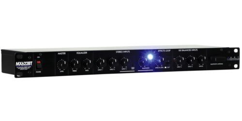 ART Pro Audio MX622BT 6-Channel Stereo Mixer with EQ & Bluetooth