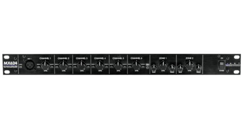 ART Pro Audio MX624 6-Channel Rackmount Zone Mixer