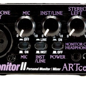 ART Pro Audio MYMONITOR II Personal Headphone Monitor Mixer
