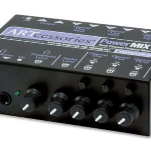 ART Pro Audio POWERMIX III 3-Channel Stereo Mini Mixer (2) ART Pro Audio POWERMIX III 3-Channel Stereo Mini Mixer