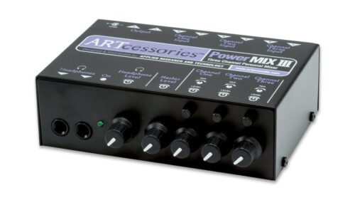 ART Pro Audio POWERMIX III 3-Channel Stereo Mini Mixer (2) ART Pro Audio POWERMIX III 3-Channel Stereo Mini Mixer