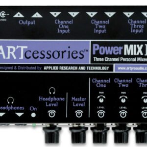 ART Pro Audio POWERMIX III 3-Channel Stereo Mini Mixer (3) ART Pro Audio POWERMIX III 3-Channel Stereo Mini Mixer