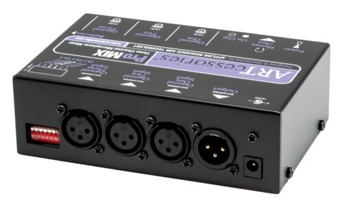 ART Pro Audio PROMIX 3-Channel Battery AC-Powered Mini Mixer (1) ART Pro Audio PROMIX 3-Channel Battery / AC-Powered Mini Mixer