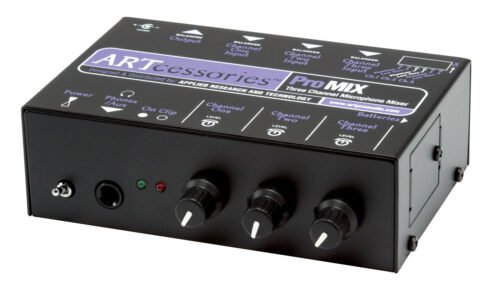 ART Pro Audio PROMIX 3-Channel Battery AC-Powered Mini Mixer (2) ART Pro Audio PROMIX 3-Channel Battery / AC-Powered Mini Mixer