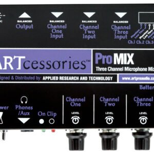 ART Pro Audio PROMIX 3-Channel Battery AC-Powered Mini Mixer (3) ART Pro Audio PROMIX 3-Channel Battery / AC-Powered Mini Mixer