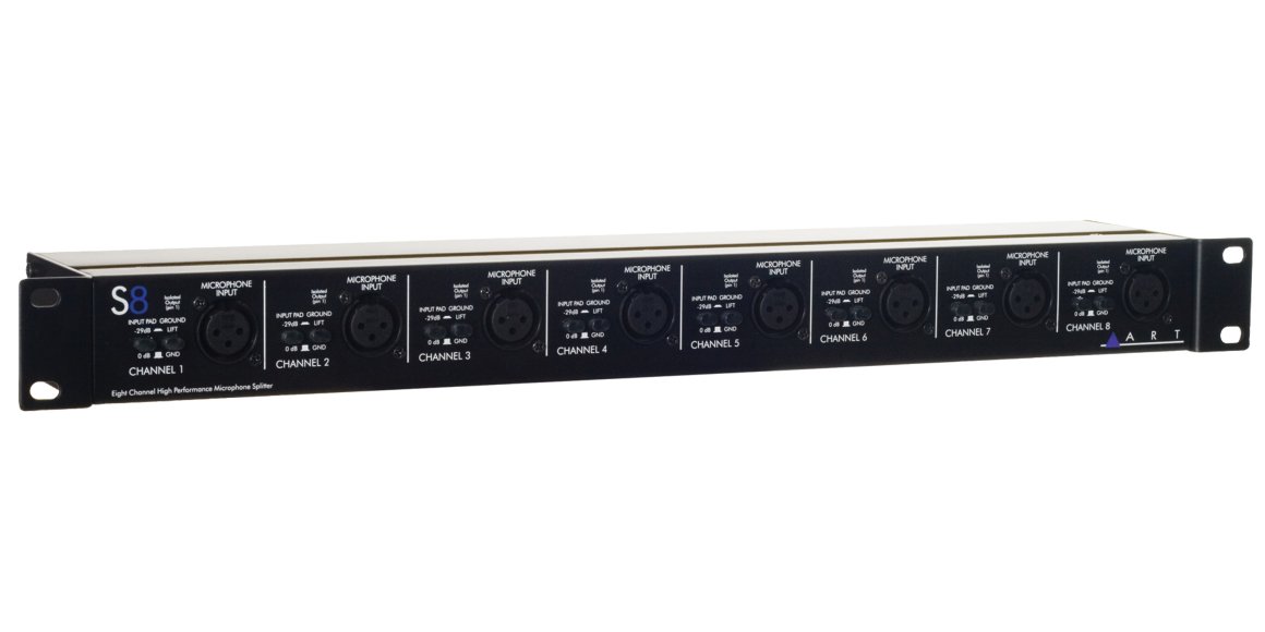 ART Pro Audio S8-3Way 8-Channel 3-Way Mic Splitter - suhavimart.com