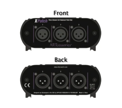 ART Pro Audio XPatch 3-channel XLR Patchbay
