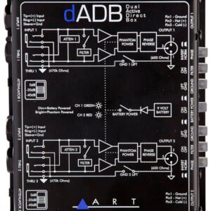 ART Pro Audio dADB 2-Channel Active Direct Box (4) ART Pro Audio dADB 2-Channel Active Direct Box