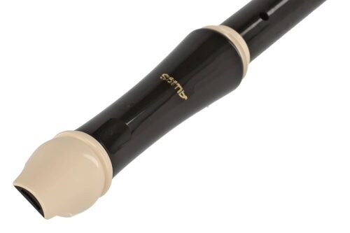 Aulos F Alto Recorder Robin Mod.209B baroque pocket Cleaner Wiper fat box and fingering chart brown