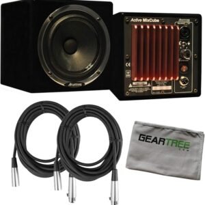 Avantone AB Powered MixCube 68W each (Pair) Black Cloth and 2 Cables Avantone AB Powered MixCube 68W each (Pair) Black Cloth and 2 Cables