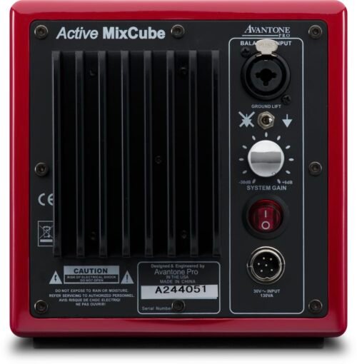 Avantone Pro Active Mix Cube 5.25 Inches Powered Studio Monitor Red Avantone Pro Active Mix Cube 5.25 Inches Powered Studio Monitor Red