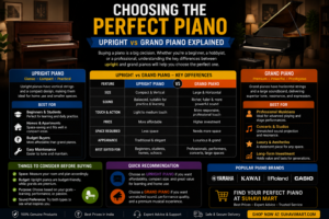 Choosing the Perfect Piano Upright vs Grand Piano Explained