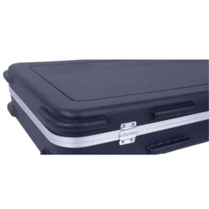 Crossrock CRA860BBK Bass Guitar Case ABS Molded for Both 4  String & 6  String - Black