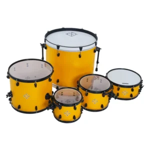 Dixon PODFM522RY Fuse Maple 5 Pcs Shell Pack Black Hardware Retro Yellow
