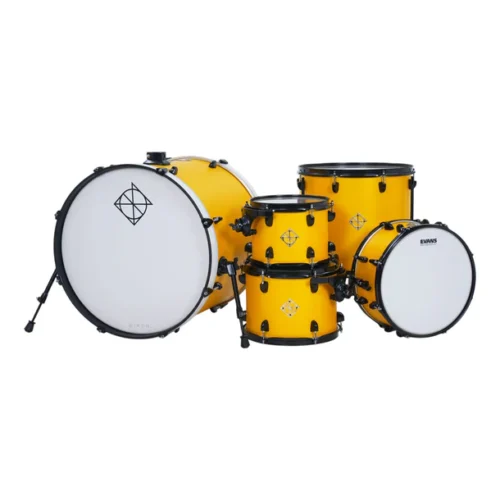 Dixon PODFM522RY Fuse Maple 5 Pcs Shell Pack Black Hardware Retro Yellow