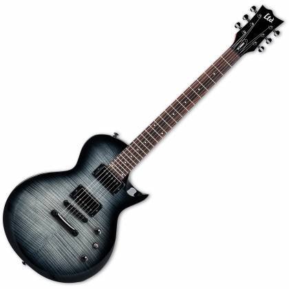 ESP Guitars LEC200DXCHB EC-200DX Series Single Cutaway 6 String RH Electric Guitar Charcoal Burst