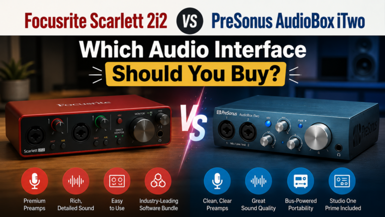 Focusrite Scarlett 2i2 vs PreSonus AudioBox iTwo Which Audio Interface Should You Buy