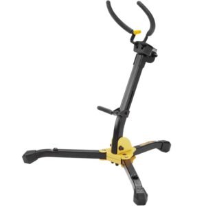 Hercules DS630BB Auto Grip System Alto Tenor Sax Stand with Bag - Black