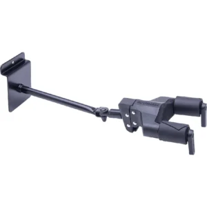 Hercules GSP40SB Plus Auto Grip System Guitar Long Arm Slatwall Hanger Black