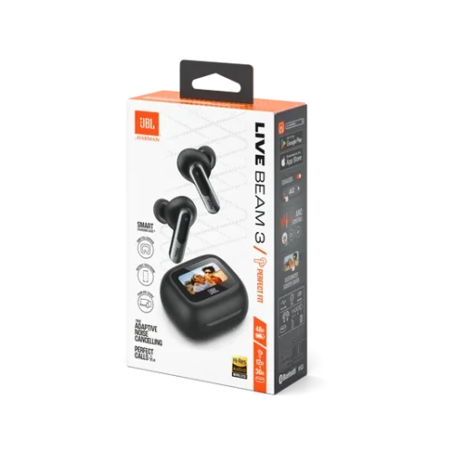 JBL Live Beam 3 True wireless noise-cancelling earbuds - Black (1) JBL Live Beam 3 True wireless noise-cancelling earbuds - Black