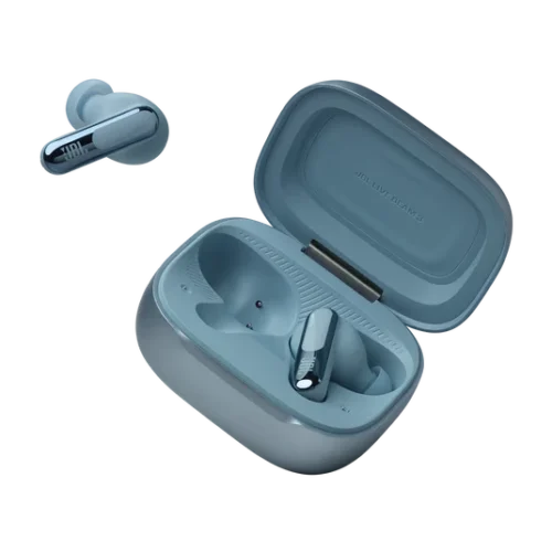 JBL Live Beam 3 True wireless noise-cancelling earbuds - Blue (2) JBL Live Beam 3 True wireless noise-cancelling earbuds - Blue