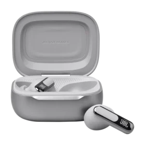 JBL Live Beam 3 True wireless noise-cancelling earbuds - Silver (11) JBL Live Beam 3 True wireless noise-cancelling earbuds - Silver