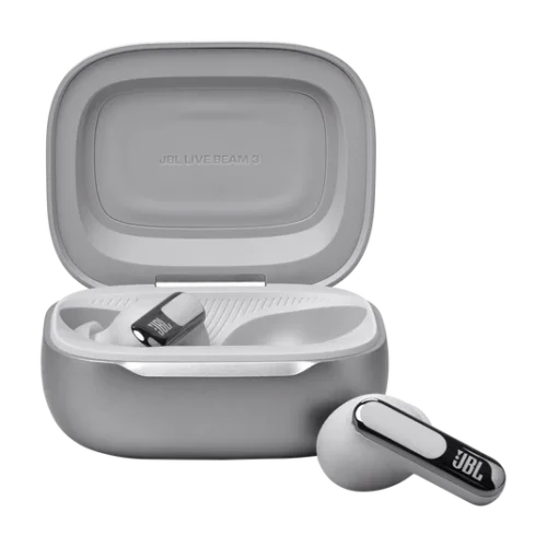 JBL Live Beam 3 True wireless noise-cancelling earbuds - Silver (11) JBL Live Beam 3 True wireless noise-cancelling earbuds - Silver
