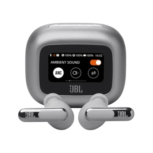 JBL Live Beam 3 True wireless noise-cancelling earbuds - Silver (12) JBL Live Beam 3 True wireless noise-cancelling earbuds - Silver